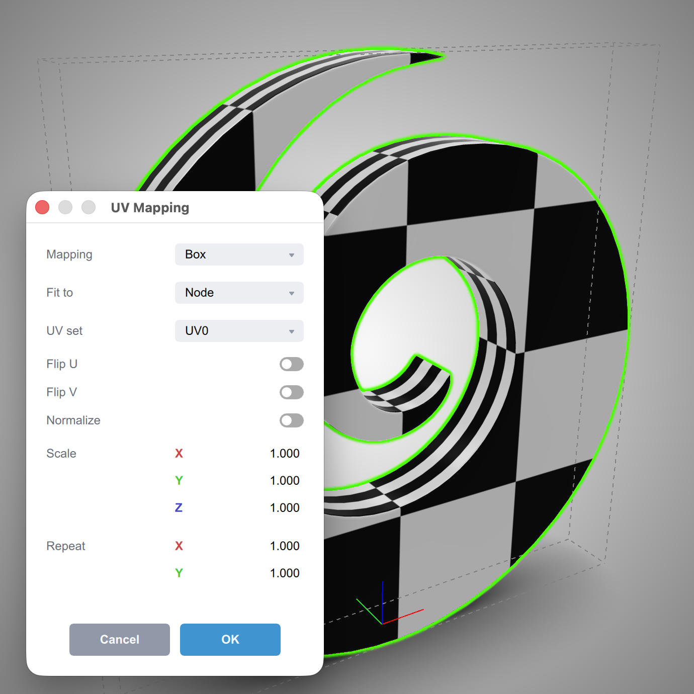 UV Mapping generator in Koru
