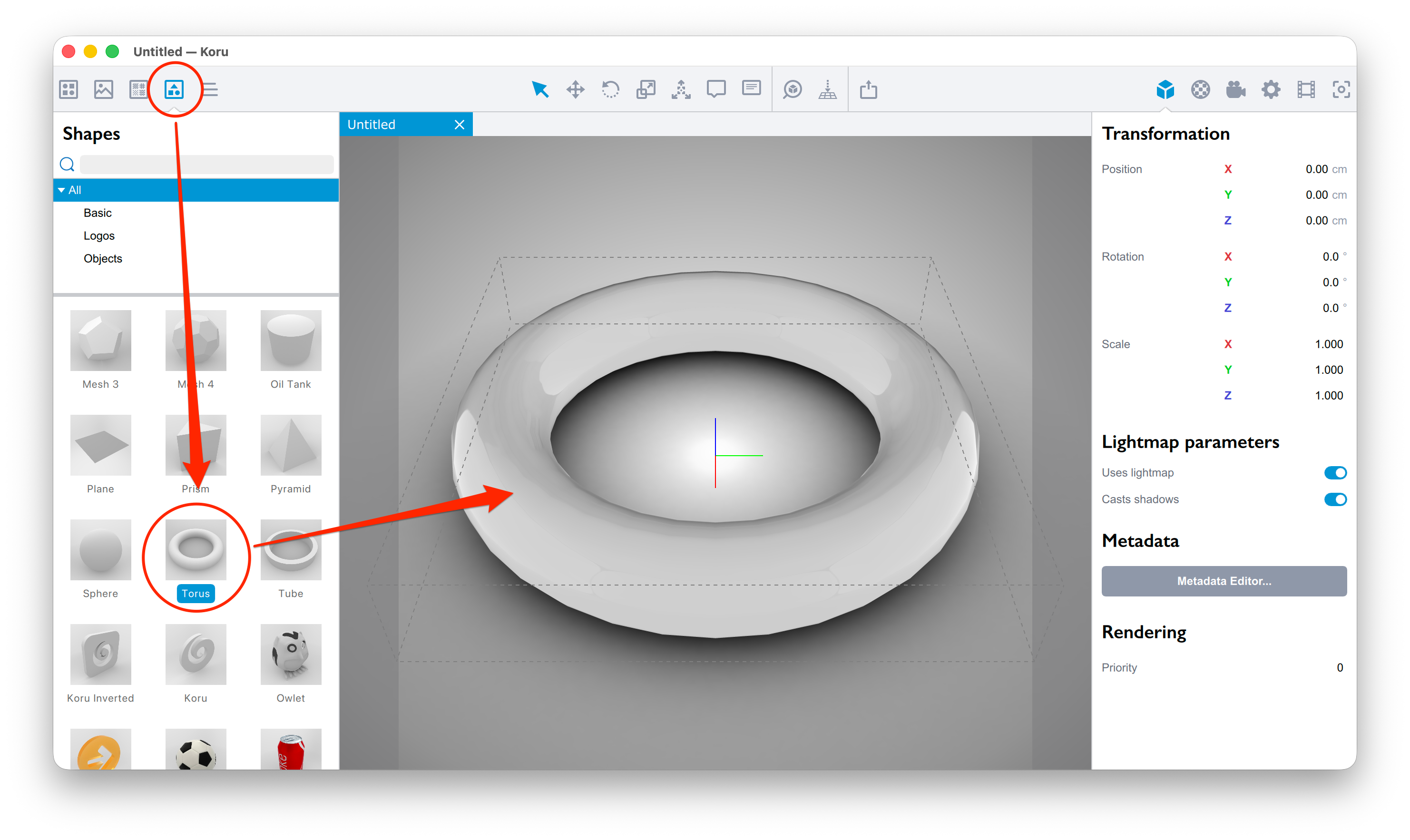 Shapes Library
